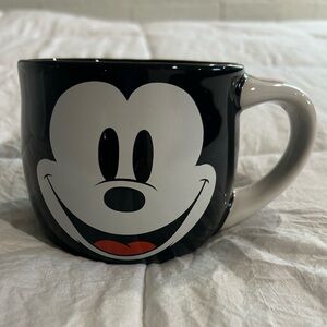 Disney Store Exclusive Black and White Mickey Mouse Face Mug